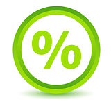Green percentage icon
