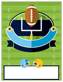 American Football Flyer Illustration