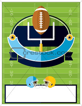 American Football Flyer Illustration