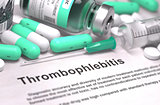 Thrombophlebitis Diagnosis. Medical Concept. 