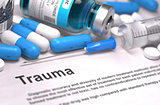 Trauma - Medical Concept. 3D Render.