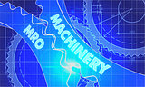 Machinery MRO on Blueprint of Cogs.