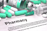 Pharmacy. Medical Concept with Blurred Background.