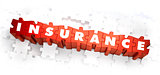 Insurance - Text on Red Puzzles.