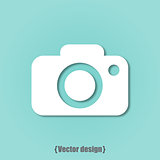 Photo icon vector design flat