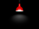 red lamp