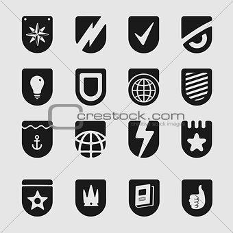 Set Emblems Shield