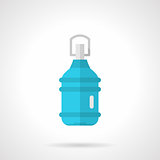 Plastic bottle flat vector icon 