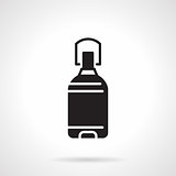 Black vector icon for water bottle