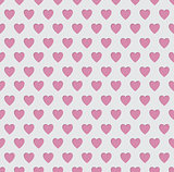 Tileable seamless pink heart pattern background