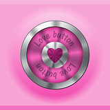 Pink love button design