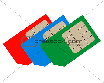 Three sim cards