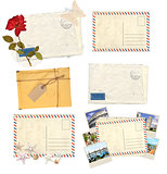 Set of old envelopes 