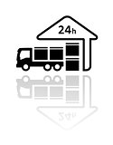 24 hour delivery symbol
