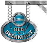 Bed and Breakfast - Sign with Chain