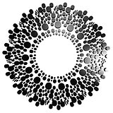Black circle with dot