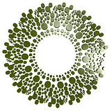 Green circle with dot