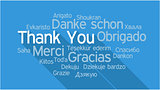THANK YOU in different languages, word tag cloud