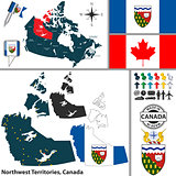Map of Northwest Territories, Canada