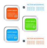 vector set of infographic buttons