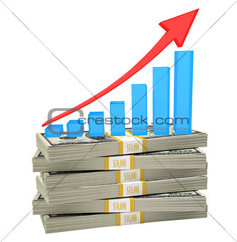 Graph on bundle of money