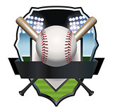 Baseball Badge Illustration