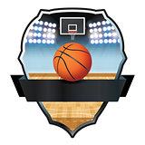 Basketball Emblem Badge Illustration