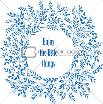 Enjoy the little things typography poster