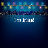 abstract Christmas background with decoration