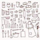 Kitchen utensils collection
