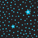 Simple black sky with stars pattern