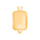 Hot water bottle in light orange design
