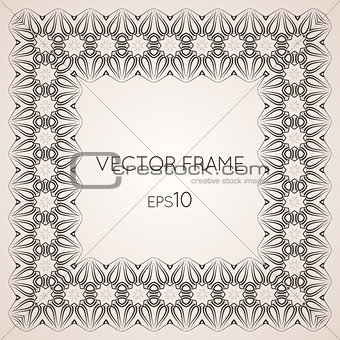 Intricate vector frame