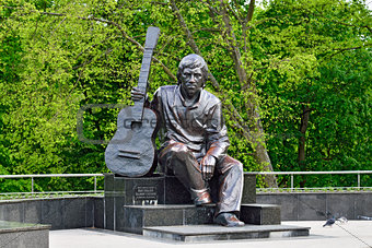 Monument of Vladimir Vysotsky. Kaliningrad, Russia