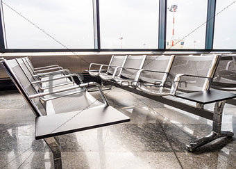 New benches at the airport