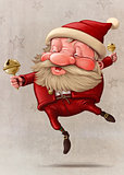 Santa Claus and the bell's dancing