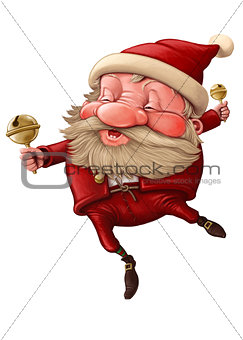 Santa Claus and the bell's dancing