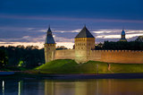 Night view of Novgorod fortress