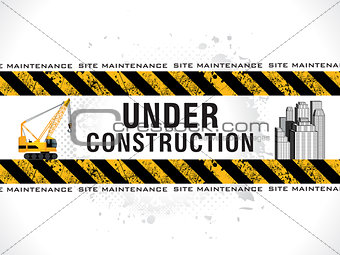 abstract grungy under construction background