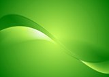 Abstract green smooth waves background