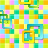 Abstract colorful squares pattern design