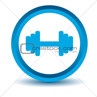 Blue dumbbell icon