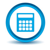 Blue calculator icon