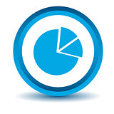 Blue circle chart icon