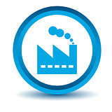 Blue factory icon