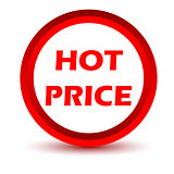 Red hot price icon