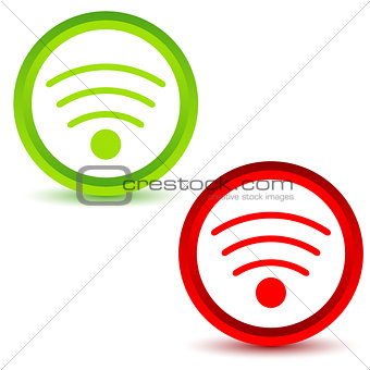 Wifi icons set