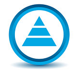 Blue pyramid icon