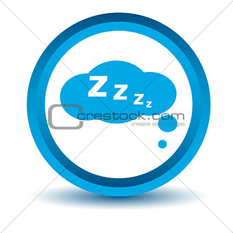 Blue sleep icon
