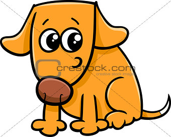 dog or puppy cartoon illustration